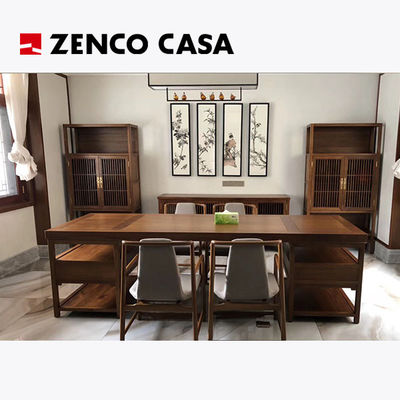 品質  Traditional Chinese Style Furniture Solid Wood Desk Book Chairs Bookshelf and Storage Rack Set 工場