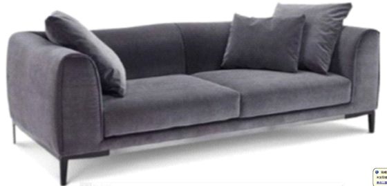 ODMの商業黒いソファーおよびLoveseat 2 Seater小さいLoveseatのソファ